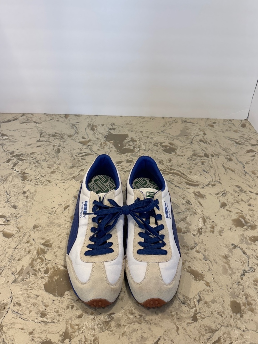 Men’s Puma Whirlwind Retro Sneakers Classic Suede Blue Laces Sz 12
